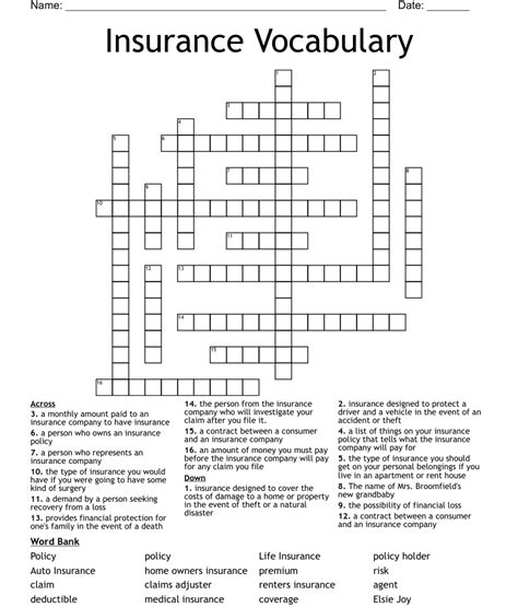 Click the answer to find similar <b>crossword</b> clues. . Insurance salesperson crossword